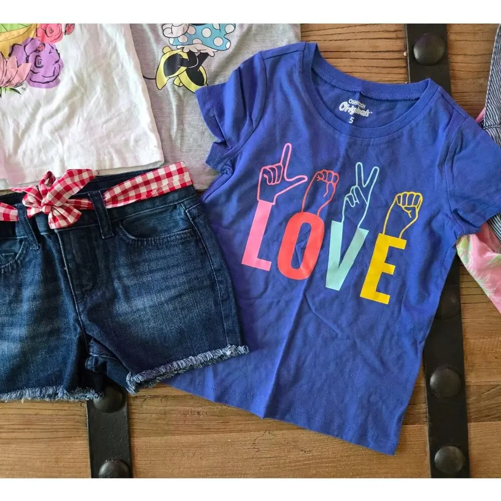 Girl's Sumer 6 piece Outfit Bundle sz 5 - Picture 3 of 4